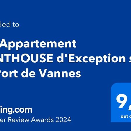 Un Appartement Penthouse D'Exception Sur Le Port De Vannes Kültér fotó